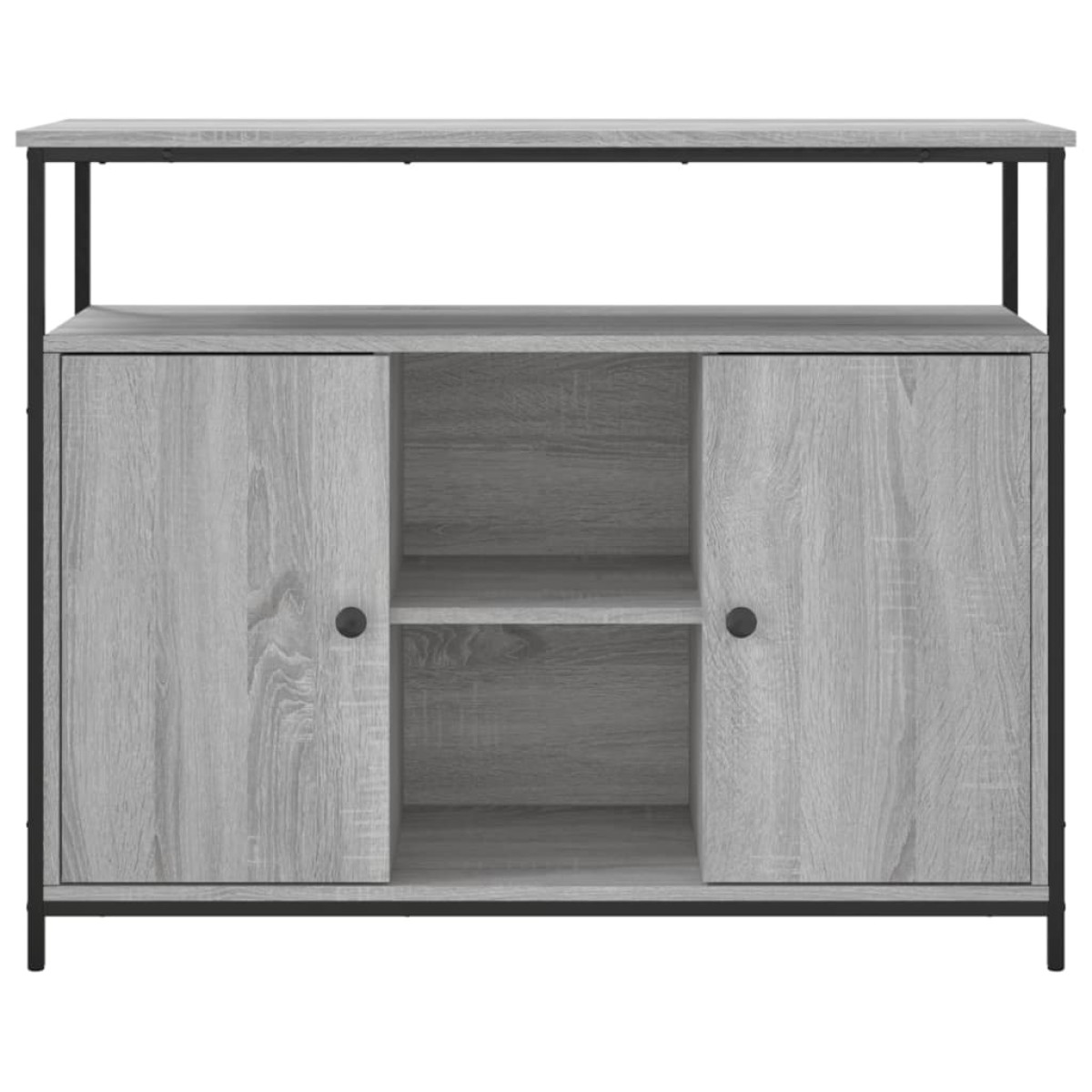 vidaXL Μπουφές Γκρι Sonoma 100x35x80 εκ. από Επεξεργασμένο Ξύλο