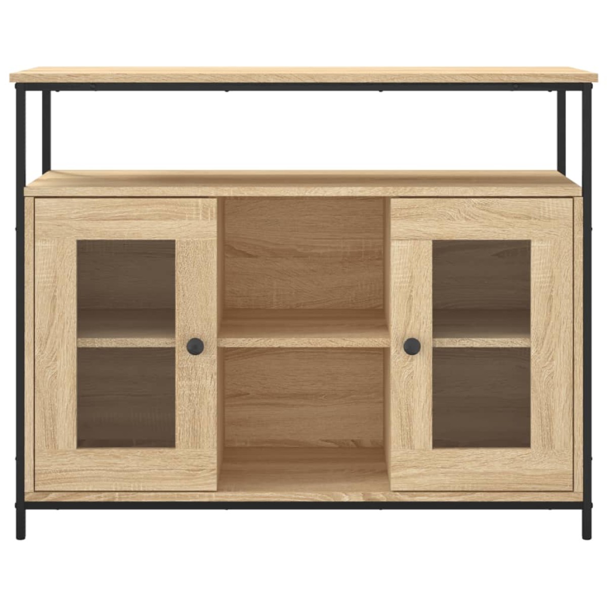 vidaXL Ντουλάπι Sonoma δρυς 100x35x80 εκ. Επεξεργασμένο Ξύλο