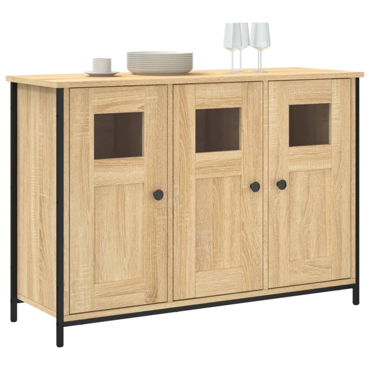 vidaXL Μπουφές Sonoma Δρυς 100 x 35 x 70 εκ. από Επεξεργασμένο Ξύλο