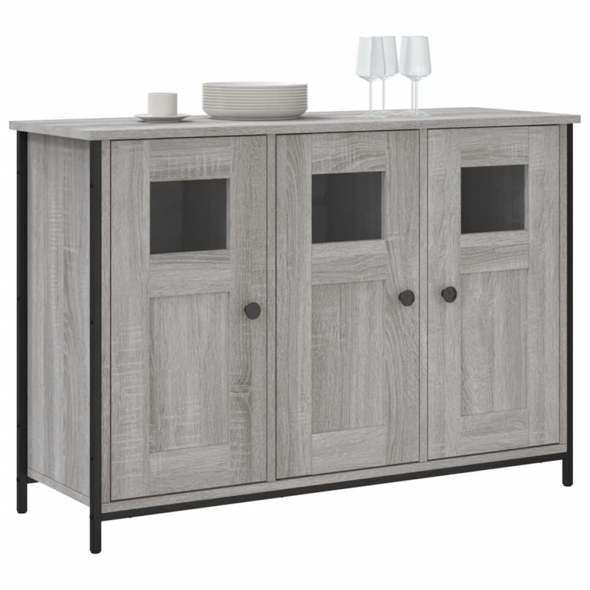 vidaXL Μπουφές Γκρι Sonoma 100x35x70 εκ. από Επεξεργασμένο Ξύλο