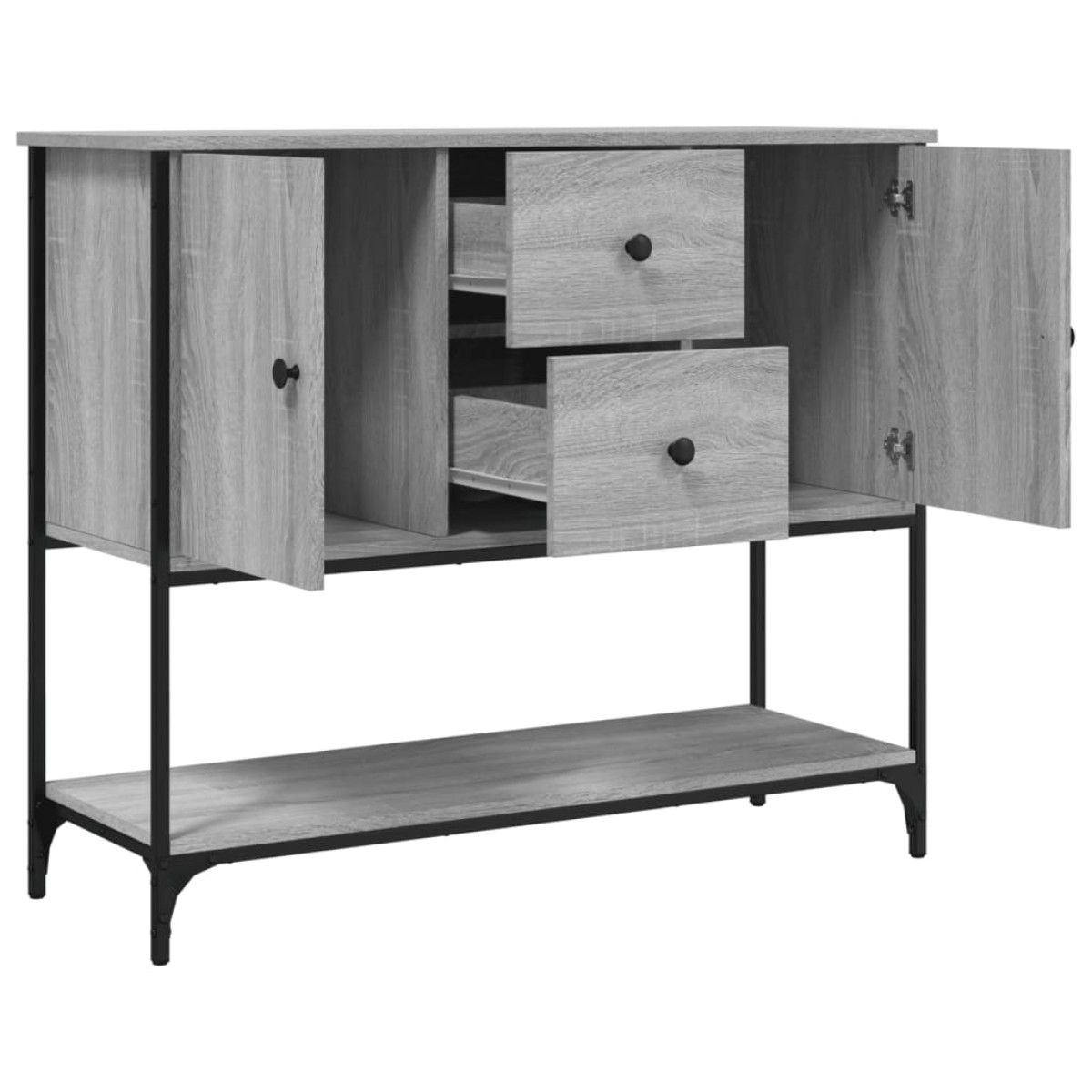vidaXL Ντουλάπι Γκρι Sonoma 100x36x85 εκ. από Επεξεργασμένο Ξύλο