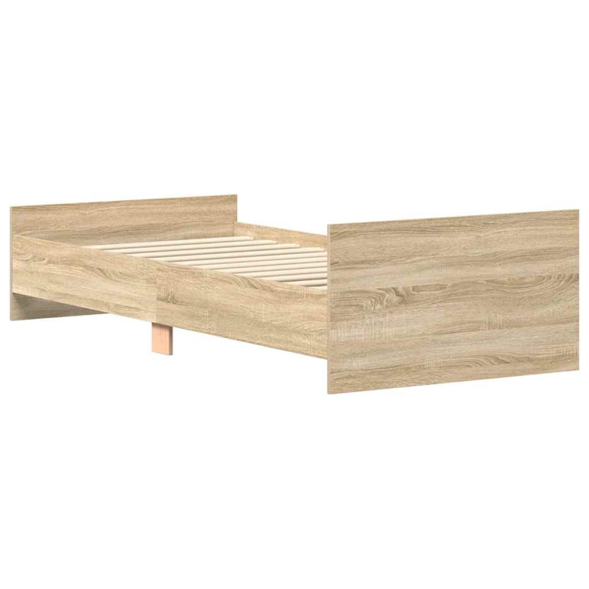 vidaXL Πλαίσιο Κρεβατιού Sonoma Δρυς 100x200 εκ. Επεξεργασμένο Ξύλο