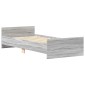 vidaXL Πλαίσιο Κρεβατιού Γκρι Sonoma 75x190 εκ Επεξ. Ξύλο Small Single