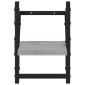 vidaXL Ράφια Τοίχου με Μπάρα 2 τεμ. Γκρι Sonoma 20x25x30 εκ.