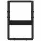vidaXL Ράφι Τοίχου με Μπάρα Μαύρο 20 x 25 x 30 εκ.