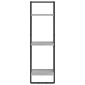 vidaXL Ραφιέρα Τοίχου με 3 Ράφια Γκρι Sonoma 30x25x100 Επεξεργ. Ξύλο