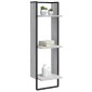 vidaXL Ραφιέρα Τοίχου με 3 Ράφια Γκρι Sonoma 30x25x100 Επεξεργ. Ξύλο