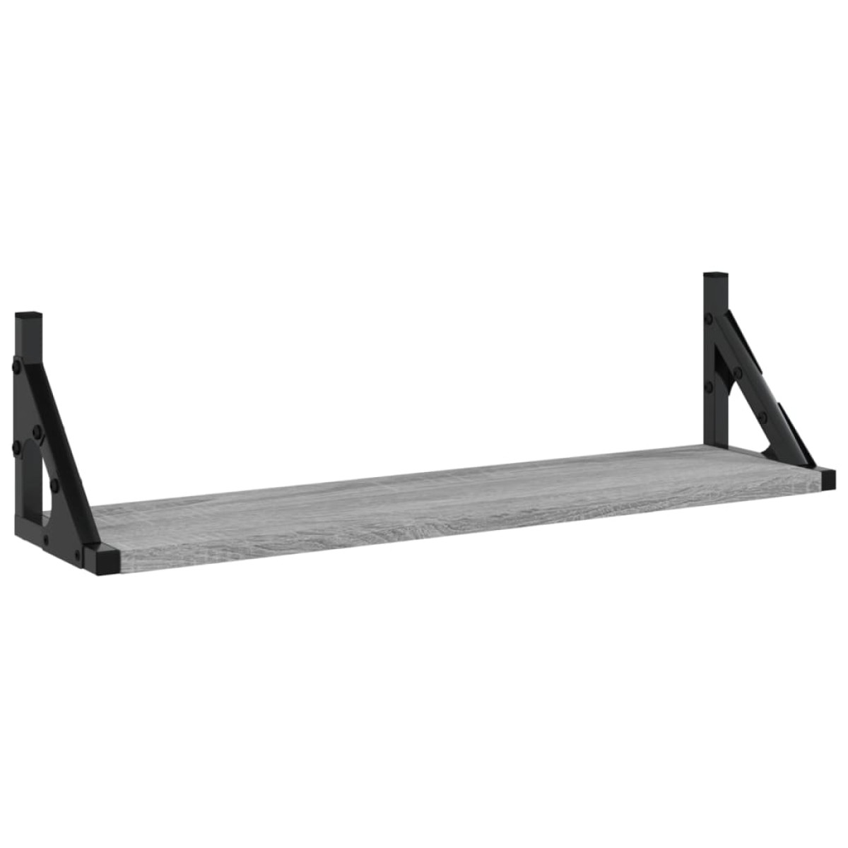 vidaXL Ράφια Τοίχου 2 τεμ. Γκρι Sonoma 60 x 15 x 15,5 εκ.