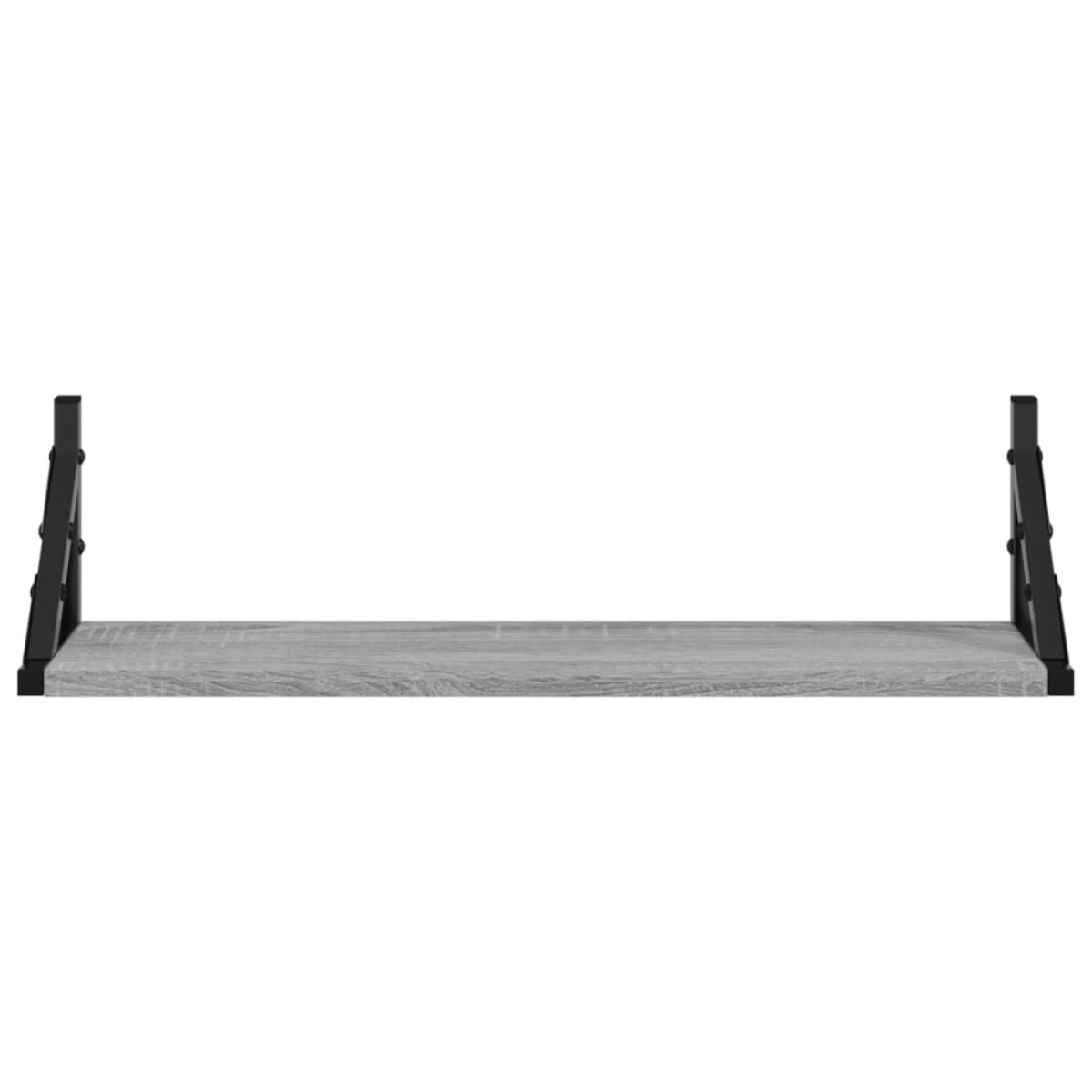 vidaXL Ράφια Τοίχου 2 τεμ. Γκρι Sonoma 60 x 15 x 15,5 εκ.