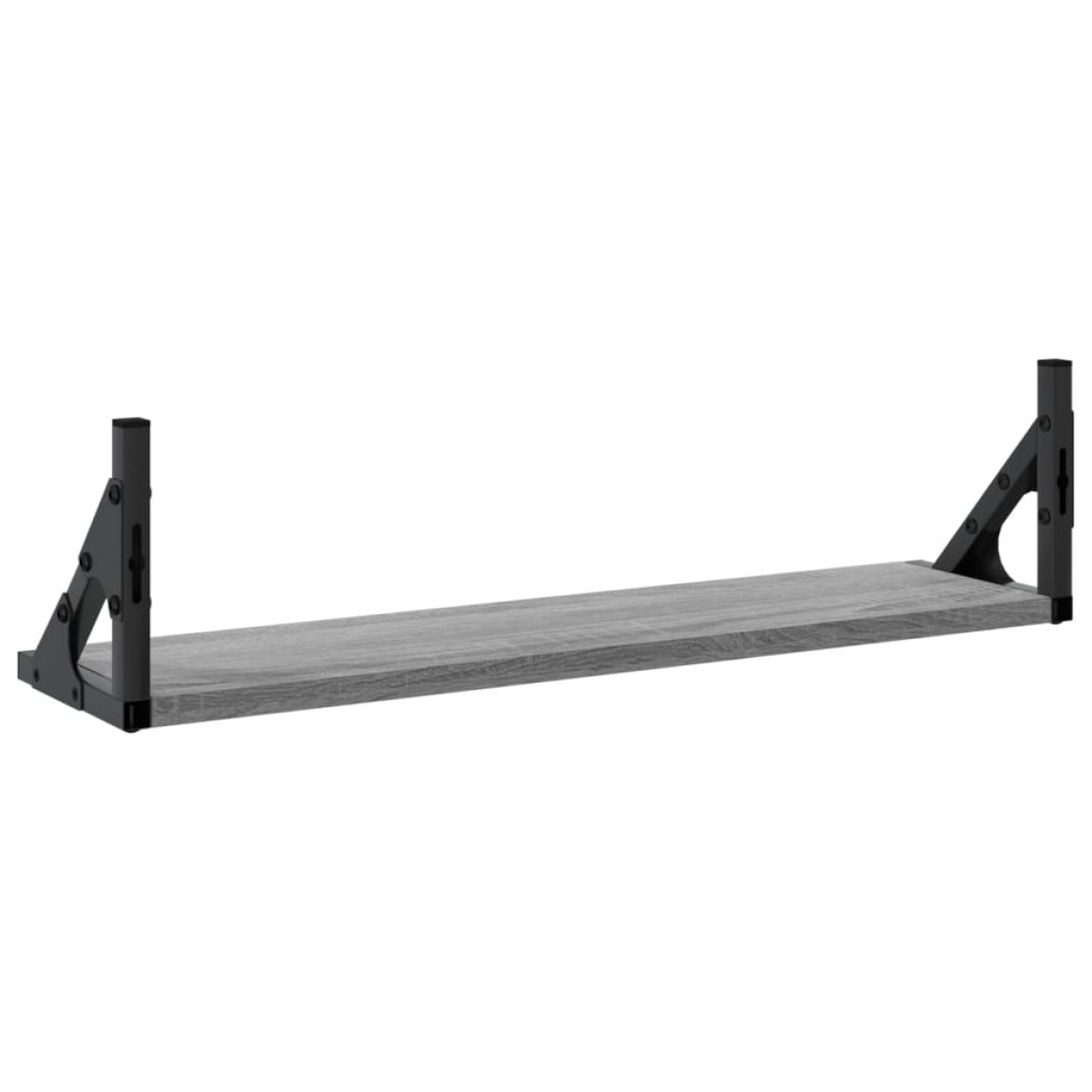 vidaXL Ράφια Τοίχου 2 τεμ. Γκρι Sonoma 60 x 15 x 15,5 εκ.