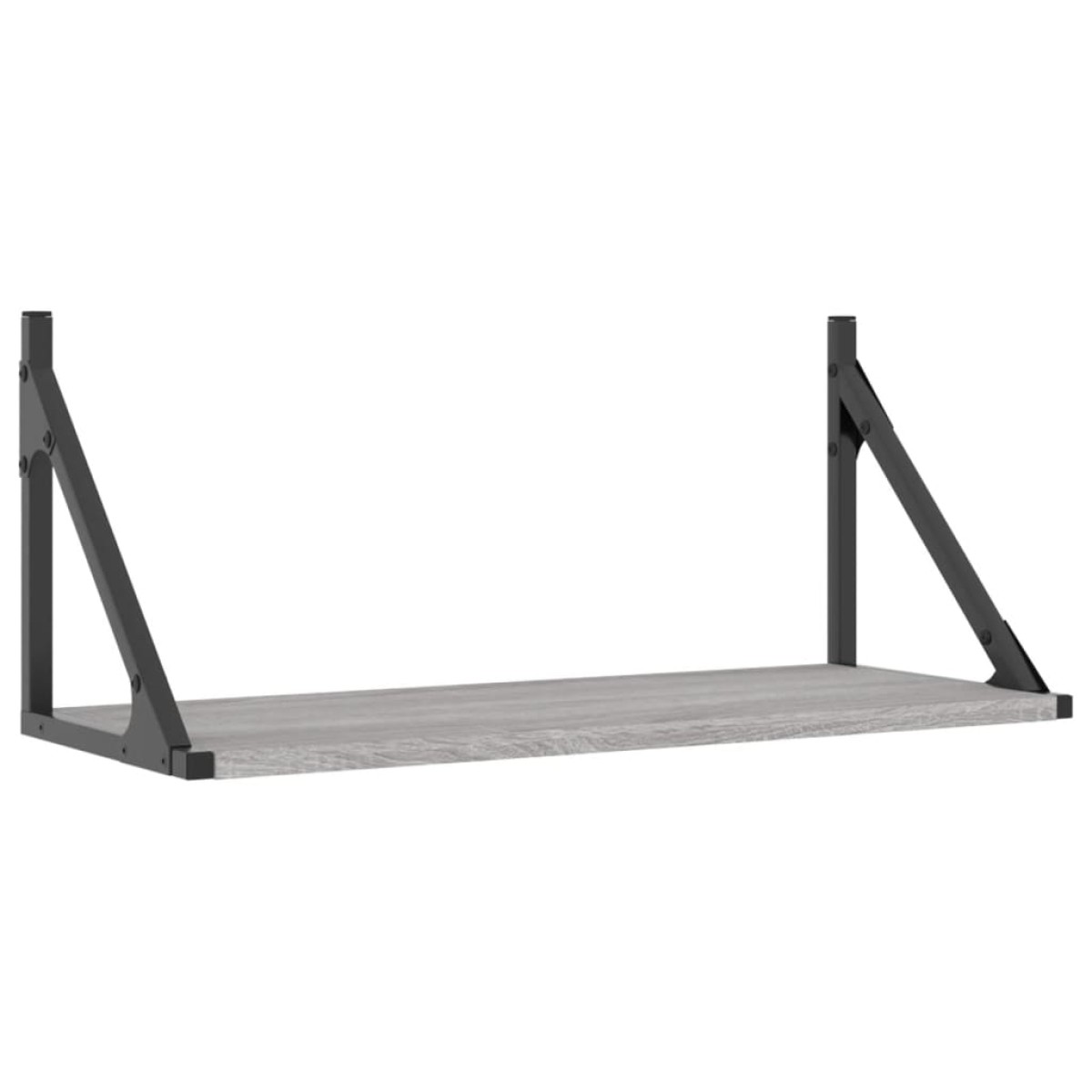 vidaXL Ραφιέρες Τοίχου 2 τεμ. Γκρι Sonoma 60x25x25,5 εκ. Επεξ. Ξύλο