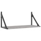 vidaXL Ραφιέρες Τοίχου 2 τεμ. Γκρι Sonoma 60x25x25,5 εκ. Επεξ. Ξύλο