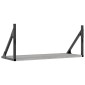vidaXL Ραφιέρες Τοίχου 2 τεμ. Γκρι Sonoma 60x25x25,5 εκ. Επεξ. Ξύλο