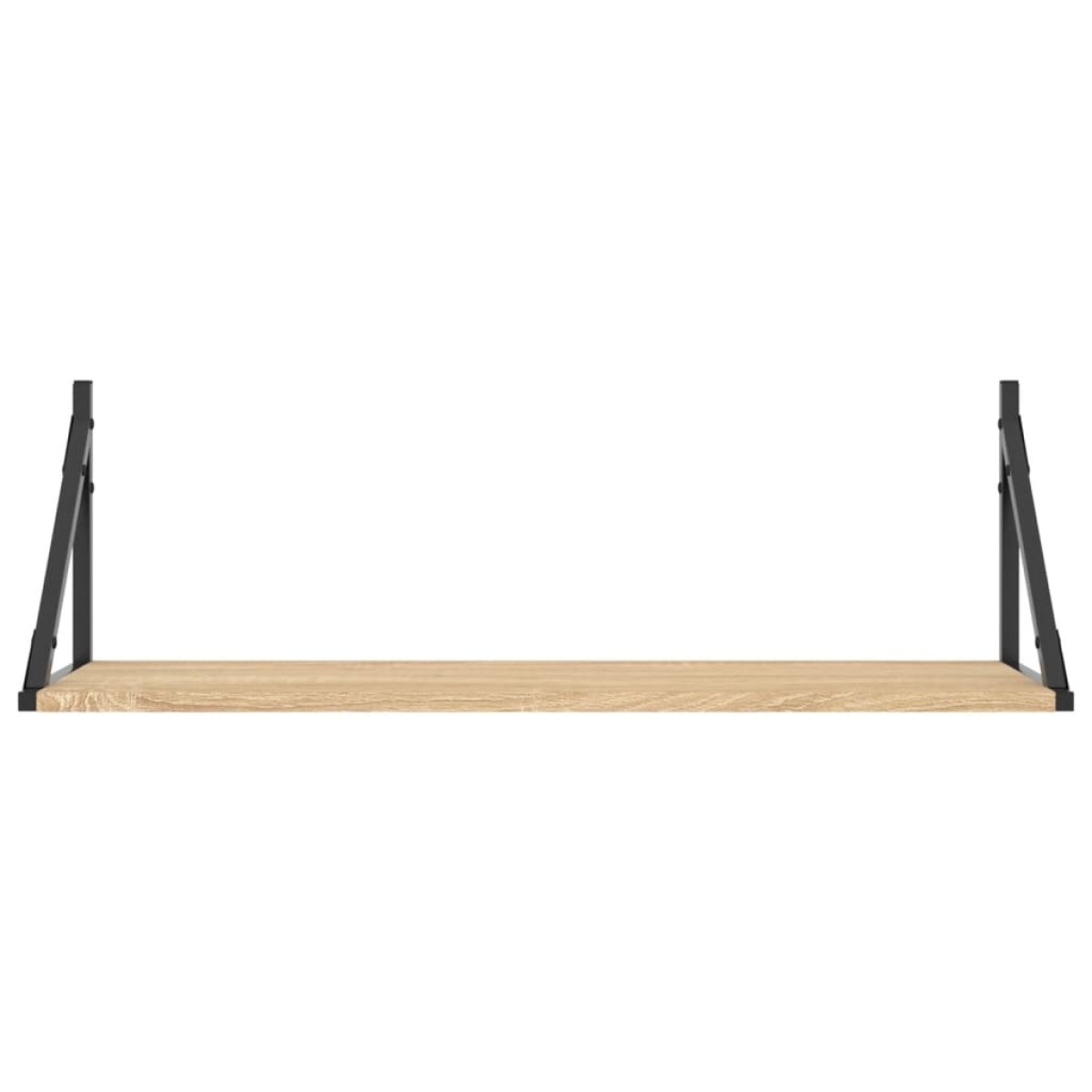 vidaXL Ράφια Τοίχου 2 τεμ. Sonoma Δρυς 80x25x25,5εκ Επεξεργασμένο Ξύλο