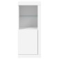 vidaXL Μπουφές με Φώτα LED Λευκός 41 x 37 x 100 εκ.