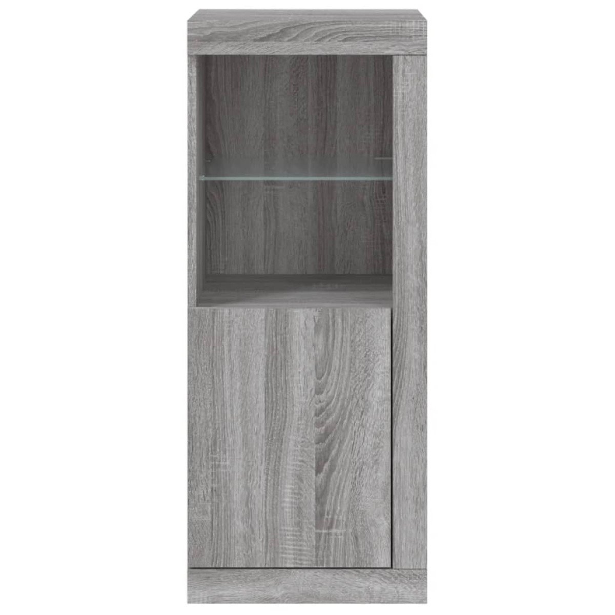 vidaXL Μπουφές με LED Γκρι Sonoma 41 x 37 x 100 εκ.