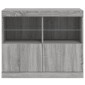 vidaXL Μπουφές με LED Γκρι Sonoma 81 x 37 x 67 εκ.