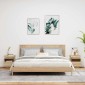 vidaXL Κομοδίνα με Φώτα LED 2 τεμ. Sonoma Δρυς 40x39x48,5 εκ.