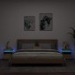 vidaXL Κομοδίνα με Φώτα LED 2 τεμ. Sonoma Δρυς 40x39x48,5 εκ.