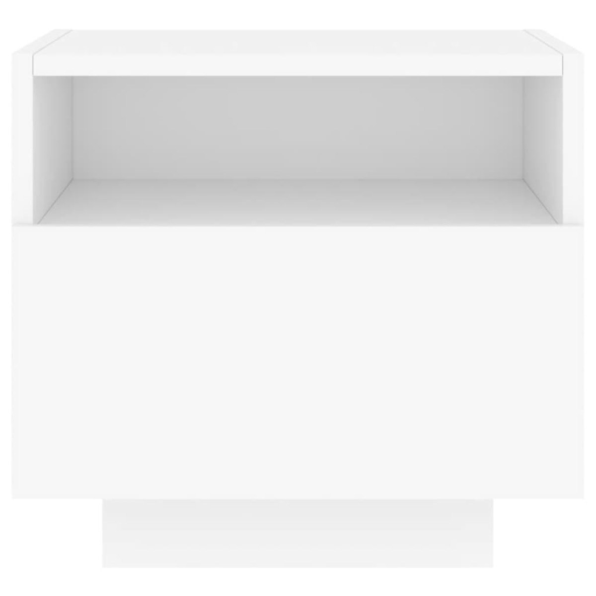 vidaXL Κομοδίνο με Φώτα LED Λευκό 40 x 39 x 37 εκ.