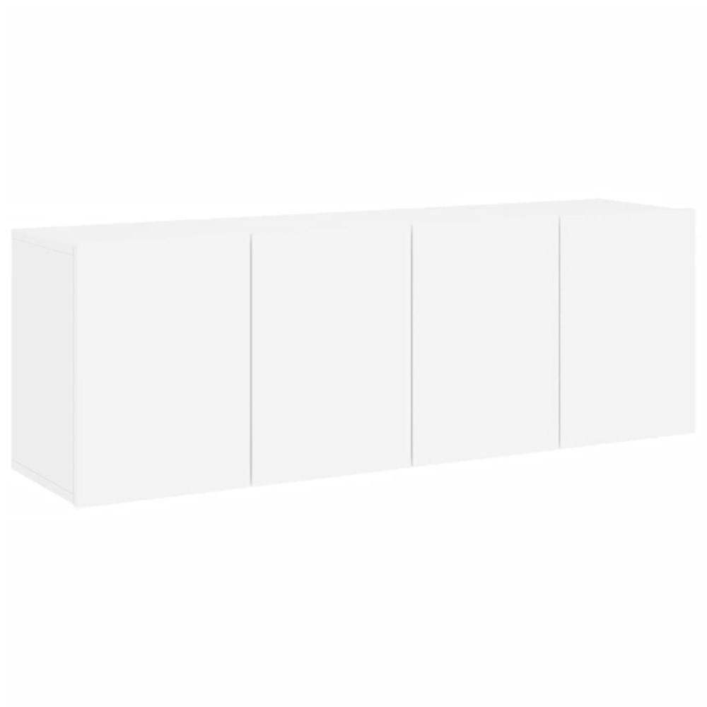 vidaXL Έπιπλα Τοίχου Τηλεόρασης 2 Τεμ. Λευκά 60 x 30 x 41 εκ.