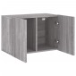 vidaXL Ντουλάπι Τοίχου Τηλεόρασης 2 Τεμ. Γκρι Sonoma 60 x 30 x 41 εκ.