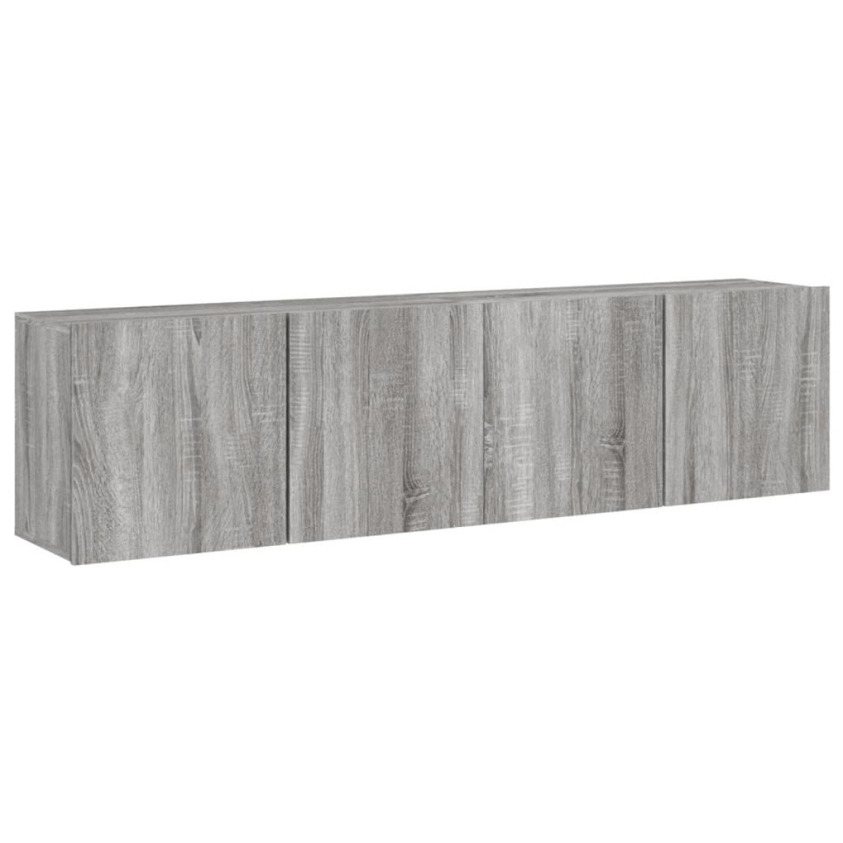 vidaXL Ντουλάπια Τοίχου Τηλεόρασης 2 Τεμ. Γκρι Sonoma 80 x 30 x 41 εκ.