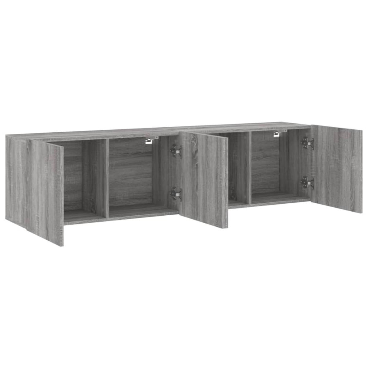 vidaXL Ντουλάπια Τοίχου Τηλεόρασης 2 Τεμ. Γκρι Sonoma 80 x 30 x 41 εκ.