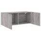 vidaXL Ντουλάπι Τοίχου Τηλεόρασης Γκρι Sonoma 100 x 30 x 41 εκ.