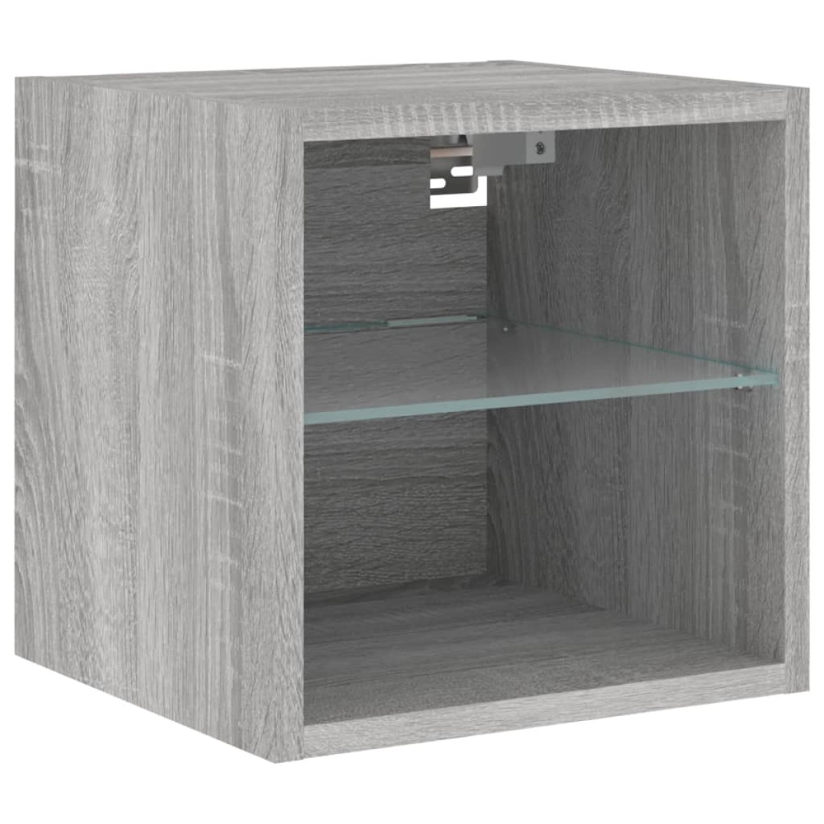 vidaXL Έπιπλο Τοίχου Τηλεόρασης με LED Γκρι Sonoma 30 x 28,5 x 30 εκ.