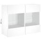 vidaXL Έπιπλο Τοίχου Τηλεόρασης με LED Λευκό 78,5x30x60,5 εκ.