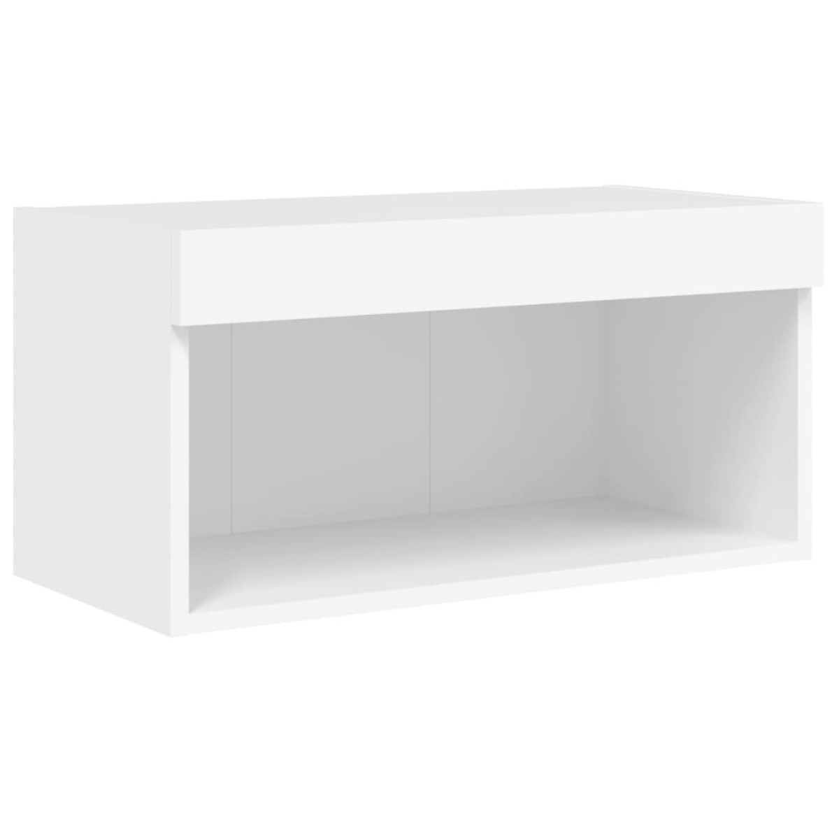 vidaXL Έπιπλο Τηλεόρασης με LED Λευκό 60 x 30 x 30 εκ.