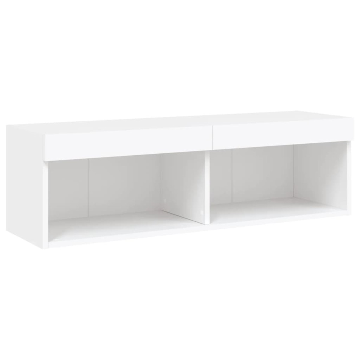 vidaXL Έπιπλο Τηλεόρασης με LED Λευκό 100x30x30 εκ.