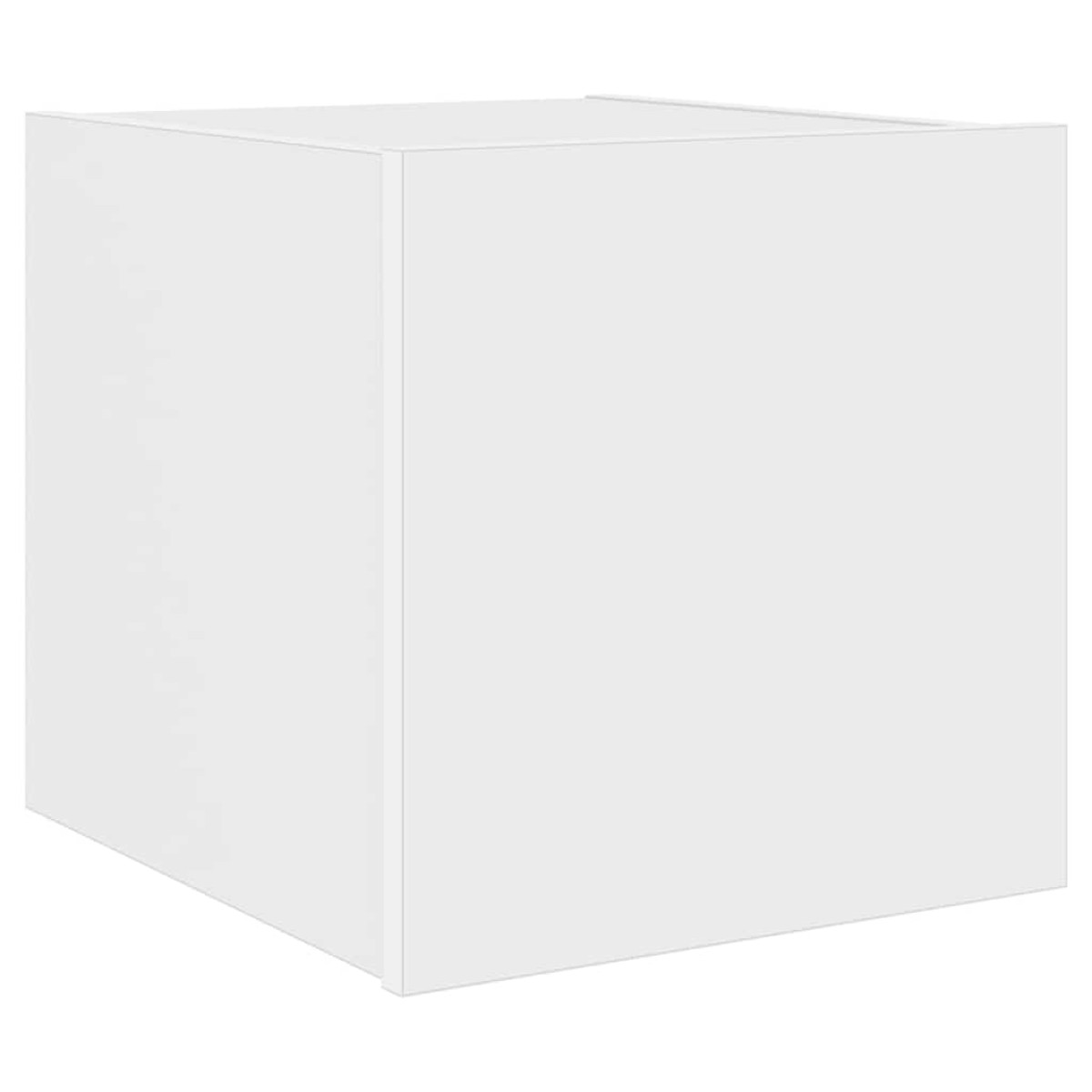 vidaXL Έπιπλο Τοίχου Τηλεόρασης με LED Λευκό 30,5x35x30 εκ.