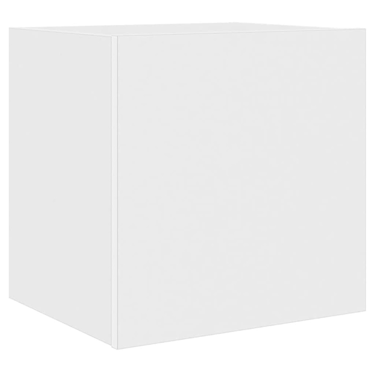 vidaXL Έπιπλο Τοίχου Τηλεόρασης με LED Λευκό 40,5x35x40 εκ.