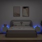 vidaXL Έπιπλα Τοίχου Τηλεόρασης με LED 2 Τεμ. Λευκά 40,5x35x40 εκ.