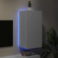 vidaXL Έπιπλο Τοίχου Τηλεόρασης με LED Λευκό 40,5x35x80 εκ.
