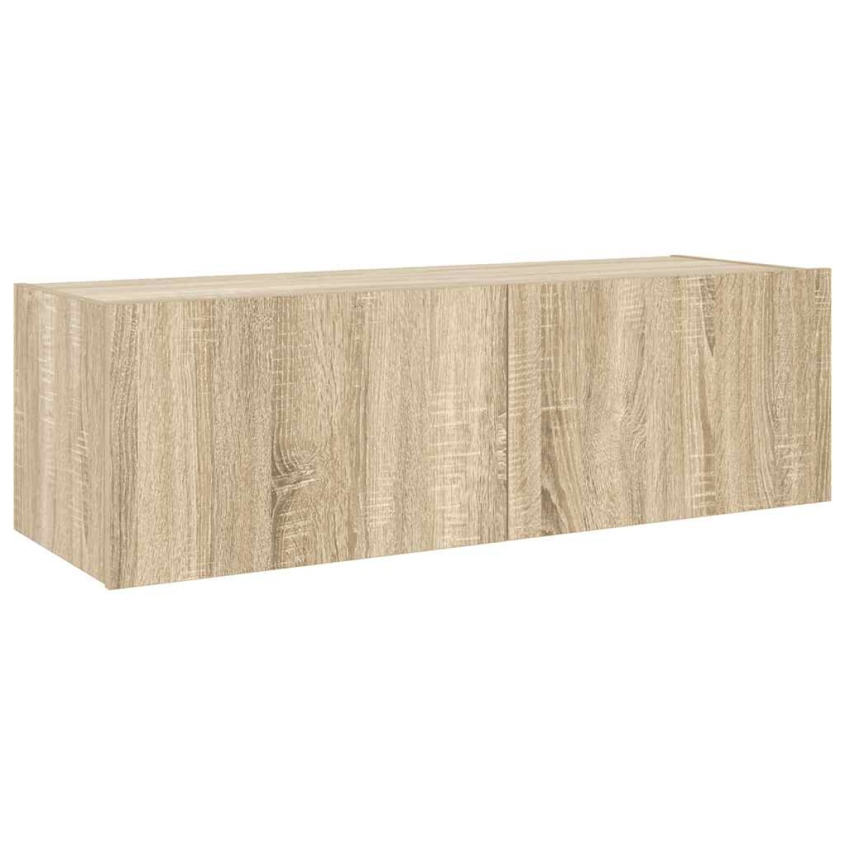 vidaXL Έπιπλο Τοίχου Τηλεόρασης με LED Sonoma Δρυς 100x35x31 εκ.