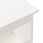 vidaXL Παγκάκι Χολ Λευκό 160x28x45 εκ. από Μασίφ Ξύλο Πεύκου