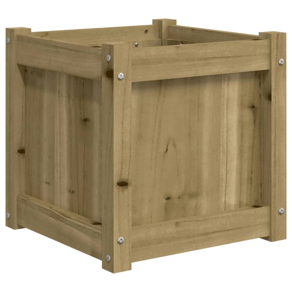 vidaXL Ζαρντινιέρα 40 x 40 x 40 εκ. Εμποτισμ. Ξύλο Πεύκου