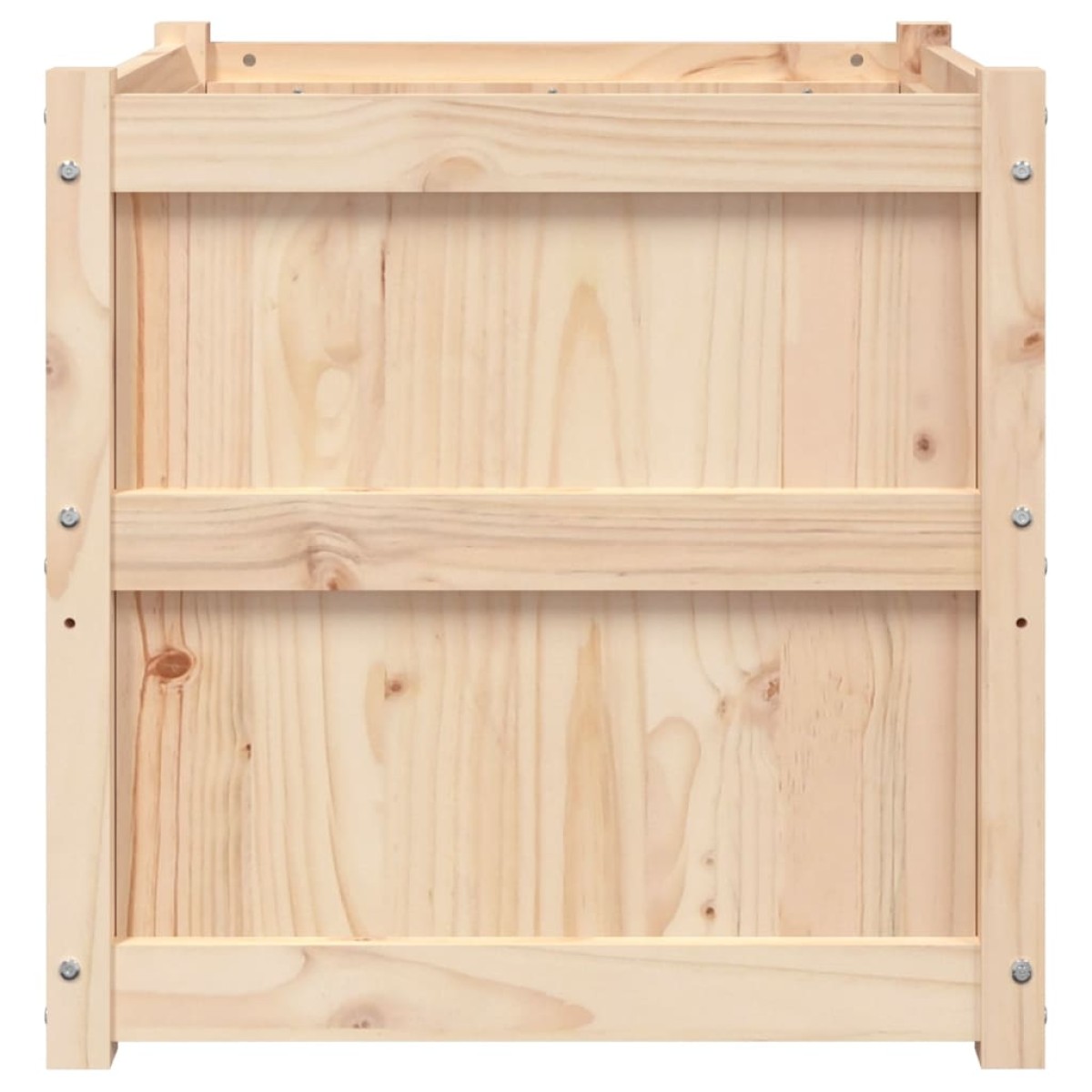 vidaXL Ζαρντινιέρα 60 x 60 x 60 εκ. από Μασίφ Ξύλο Πεύκου