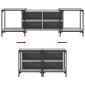 vidaXL Έπιπλο Τηλεόρασης Γκρι Sonoma 153 x 37 x 50 εκ. Επεξεργ. Ξύλο