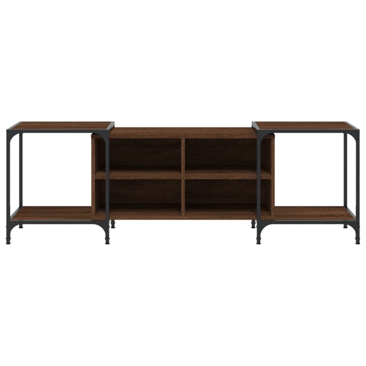 vidaXL Έπιπλο Τηλεόρασης Καφέ Δρυς 153 x 37 x 50 εκ. από Επεξεργ. Ξύλο