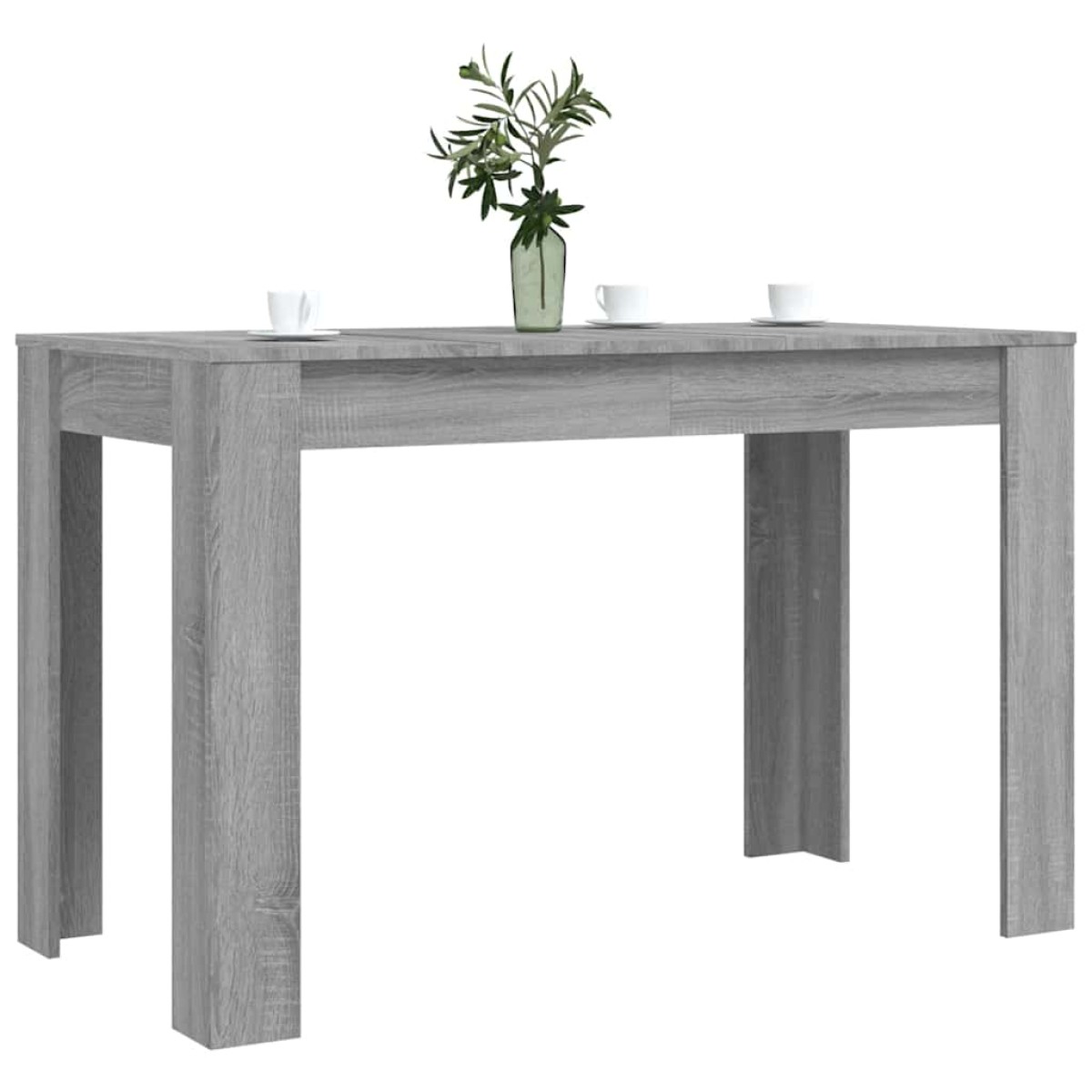 vidaXL Τραπεζαρία Γκρι Sonoma 120 x 60 x 76 εκ. από Επεξεργασμένο Ξύλο