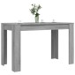 vidaXL Τραπεζαρία Γκρι Sonoma 120 x 60 x 76 εκ. από Επεξεργασμένο Ξύλο