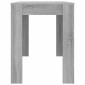 vidaXL Τραπεζαρία Γκρι Sonoma 120 x 60 x 76 εκ. από Επεξεργασμένο Ξύλο