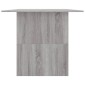 vidaXL Τραπεζαρία Γκρι Sonoma 180 x 90 x 76 εκ. από Επεξεργασμένο Ξύλο