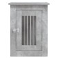 vidaXL Κλουβί Σκύλου Γκρι Σκυροδεμ. 45x62x59 εκ. Επεξεργ. Ξύλο