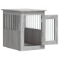 vidaXL Κλουβί Σκύλου Γκρι Sonoma 45x62x59 εκ. από Επεξεργ. Ξύλο
