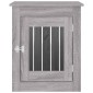 vidaXL Κλουβί Σκύλου Γκρι Sonoma 55x75x65 εκ. από Επεξεργ. Ξύλο